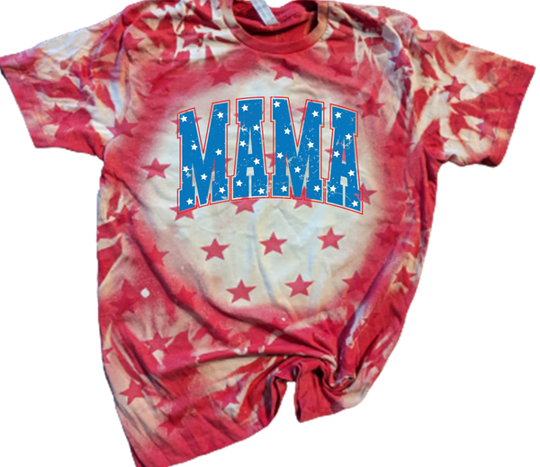 Denim or Red Mama Star Code Five T-shirt