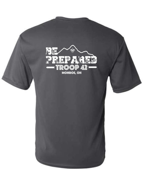 BSA Troop 42 Charcoal Performance Tee