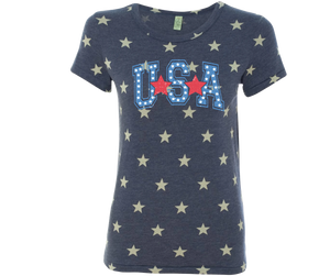 Distressed USA Star Ideal T-shirt