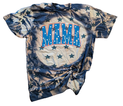 Denim or Red Mama Star Code Five T-shirt