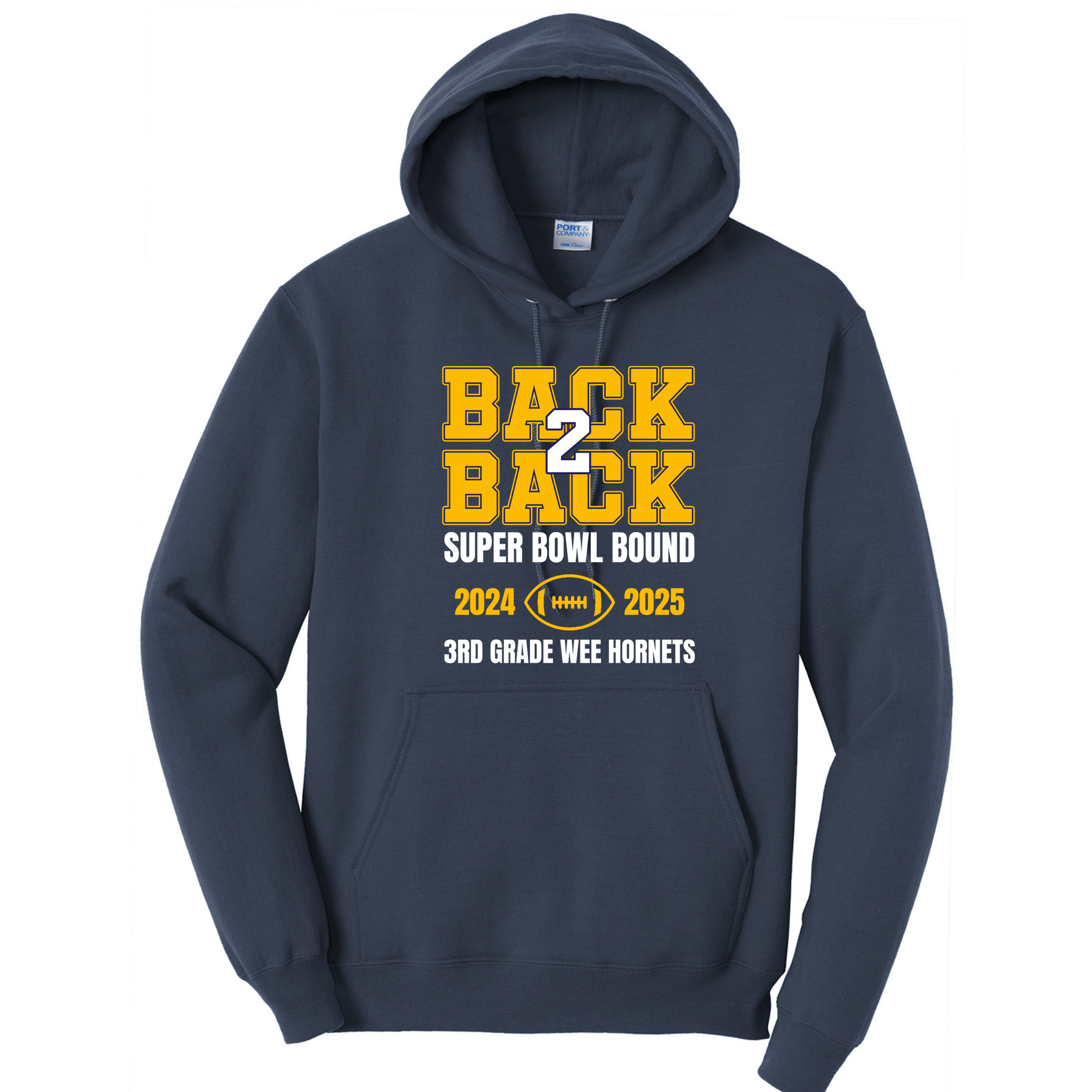 3rd Grade Back 2 Back Super Bowl Bound Hooded Sweatshirt
