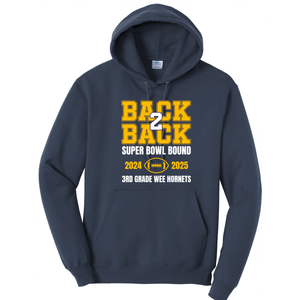 3rd Grade Back 2 Back Super Bowl Bound Hooded Sweatshirt