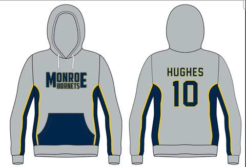 2025 Fully Sublimated Gray HOODIE