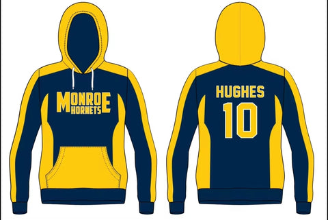2025 Fully Sublimated Navy/Gold HOODIE