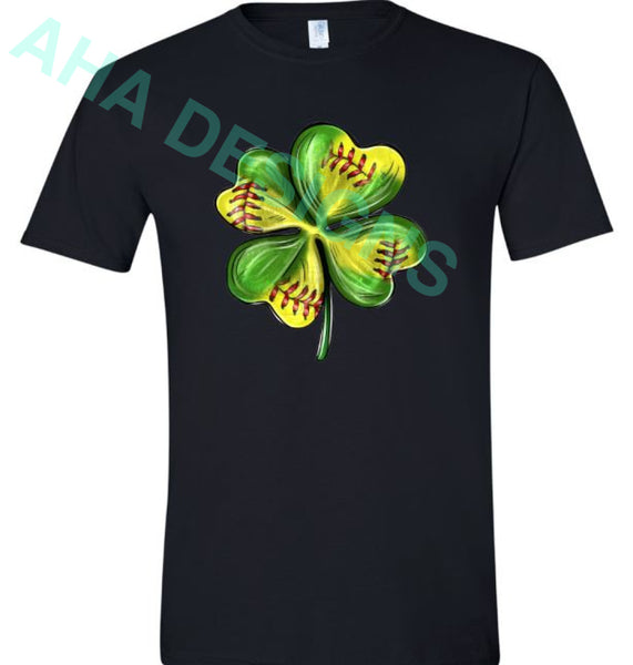 Softball Shamrock Tee