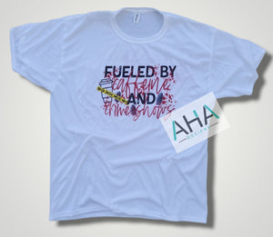 'Fueled by Caffeine and Crime Shows' tee