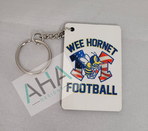 WEE HORNET FOOTBALL Keychain/Bag Tag