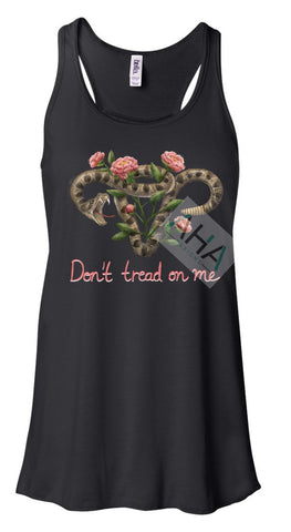 Don't Tread On Me Flowy Racerbank Tank