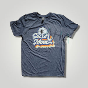 Vintage  Soccer Mom Heather Navy Tee