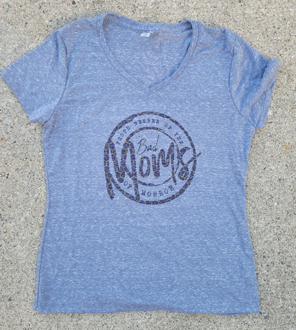 RTS 'Proud Member of the Bad Moms of Monroe' v-neck tee