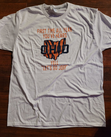 Go Bengals Tiger Stripe White Tee – AHA Designs LLC