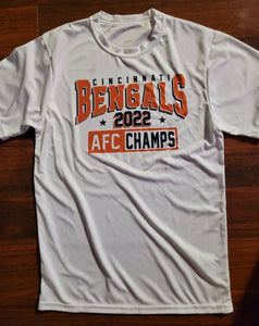 Small athletic 2022 AFC CHAMPS tee