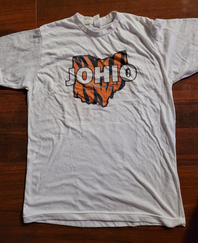 Go Bengals Tiger Stripe White Tee – AHA Designs LLC