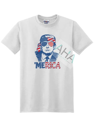 'Merica' Trump white t-shirt