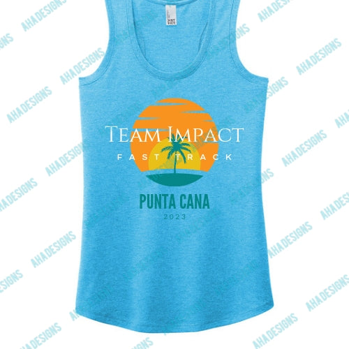 Punta Cana 2023 (Tree) Team Impact Fast Track District® Women’s Perfect Tri® Racerback Tank