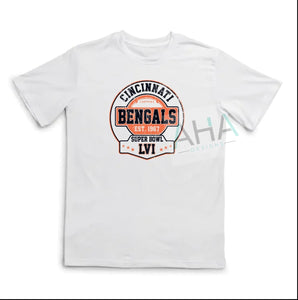 Distressed Bengals Super Bowl LVI tee