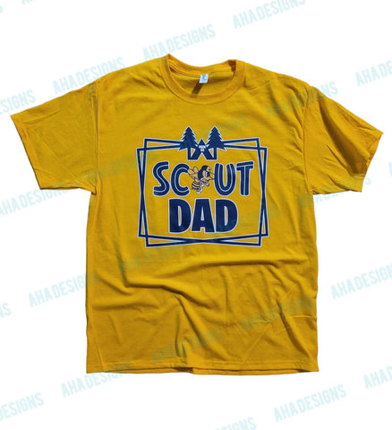 Pack 54 Cub Scouts "Scout Dad" Gold Tee