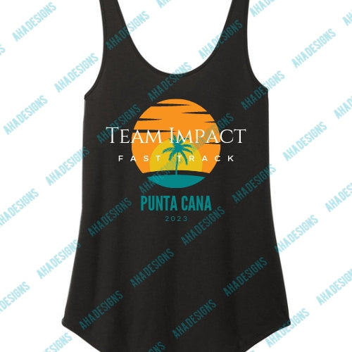 Punta Cana 2023 (Tree) Team Impact Fast Track District® Women’s Perfect Tri® Relaxed Tank