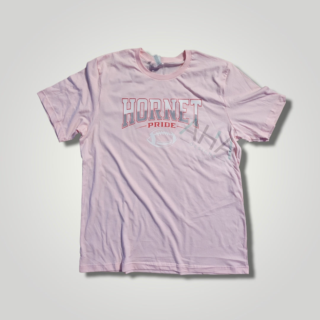 Hornet Pride Football Pink Tee