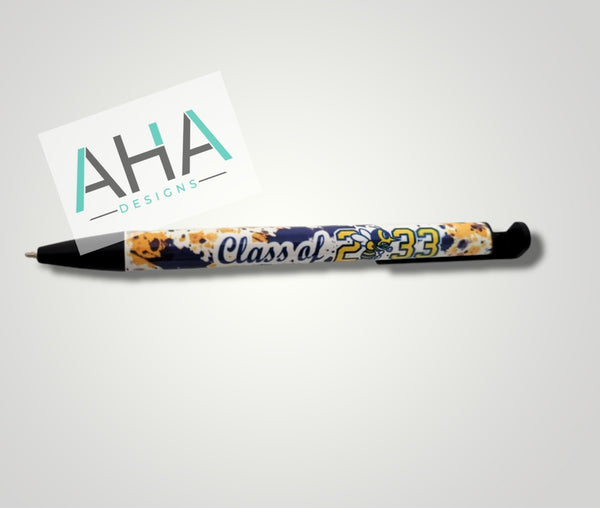 Monroe Hornets Splatter 'CLASS OF'  Pen / Phone Stand