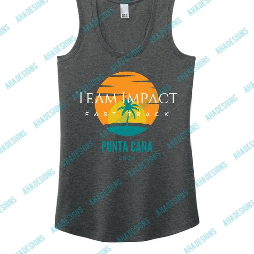 Punta Cana 2023 (Tree) Team Impact Fast Track District® Women’s Perfect Tri® Racerback Tank