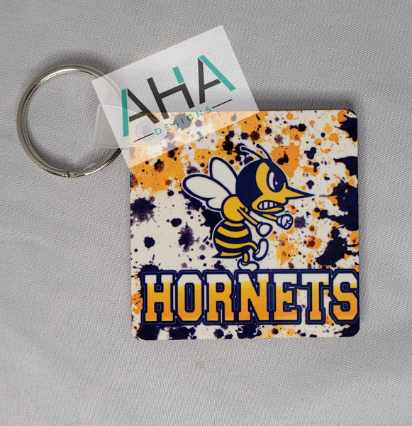 Hornets Splatter Keychain