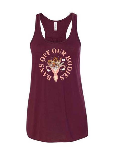 Bans Off Our Bodies Flowy Racerbank Tank