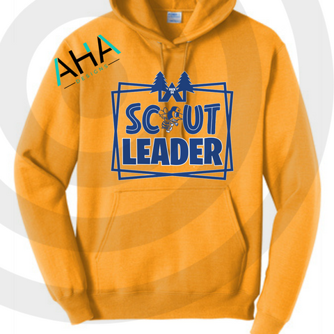 Pack 54 Cub Scouts "Scout Leader" Gold Hoodie