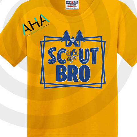 Pack 54 Cub Scouts "Scout Bro" Gold Tee