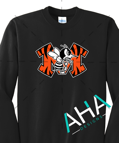 Bengals Hornets Black Crew Sweatshirt