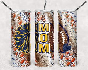 Football and Cheer Mom Tumbler