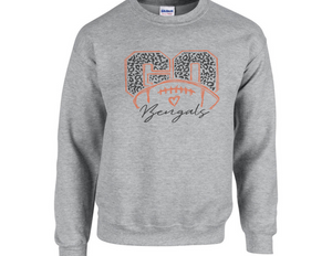 Go Bengals Leopard Crew Sweatshirt