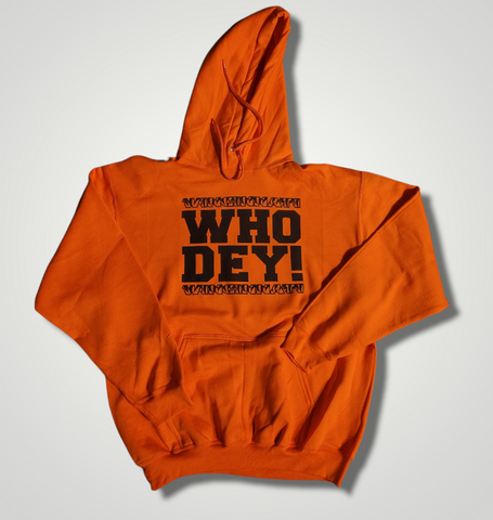 WINCINNATI WHO DEY Orange Hooded Sweatshirt