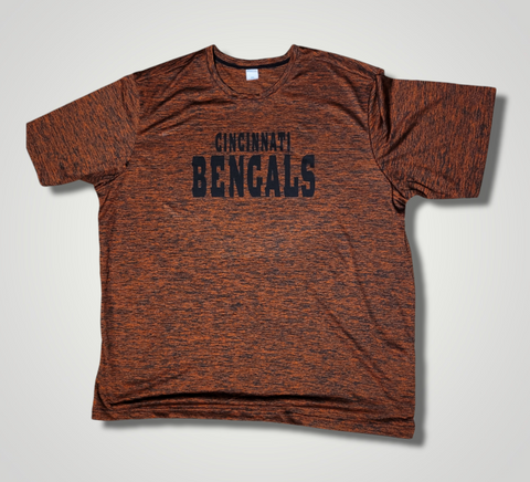 Bengals PosiCharge Orange Electric Heather Tee