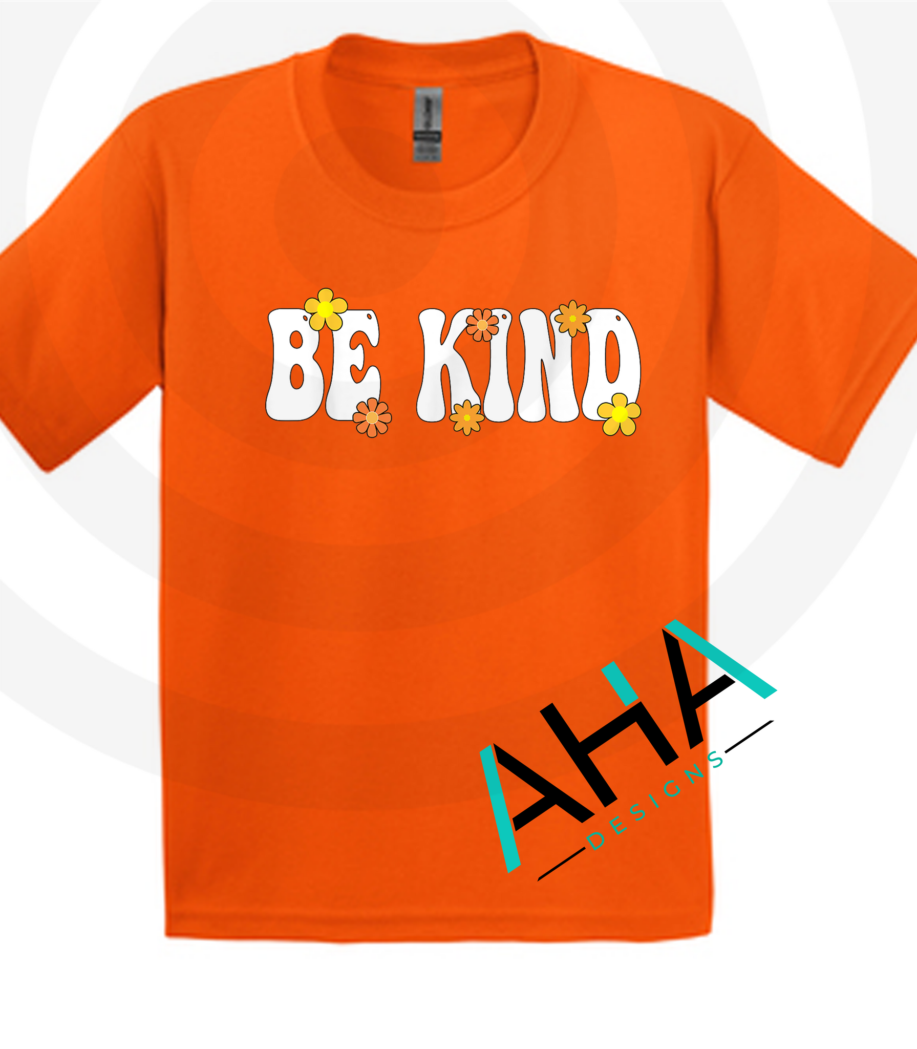 Be Kind Flowers Orange Tee [Unity Day Bullying Awareness]