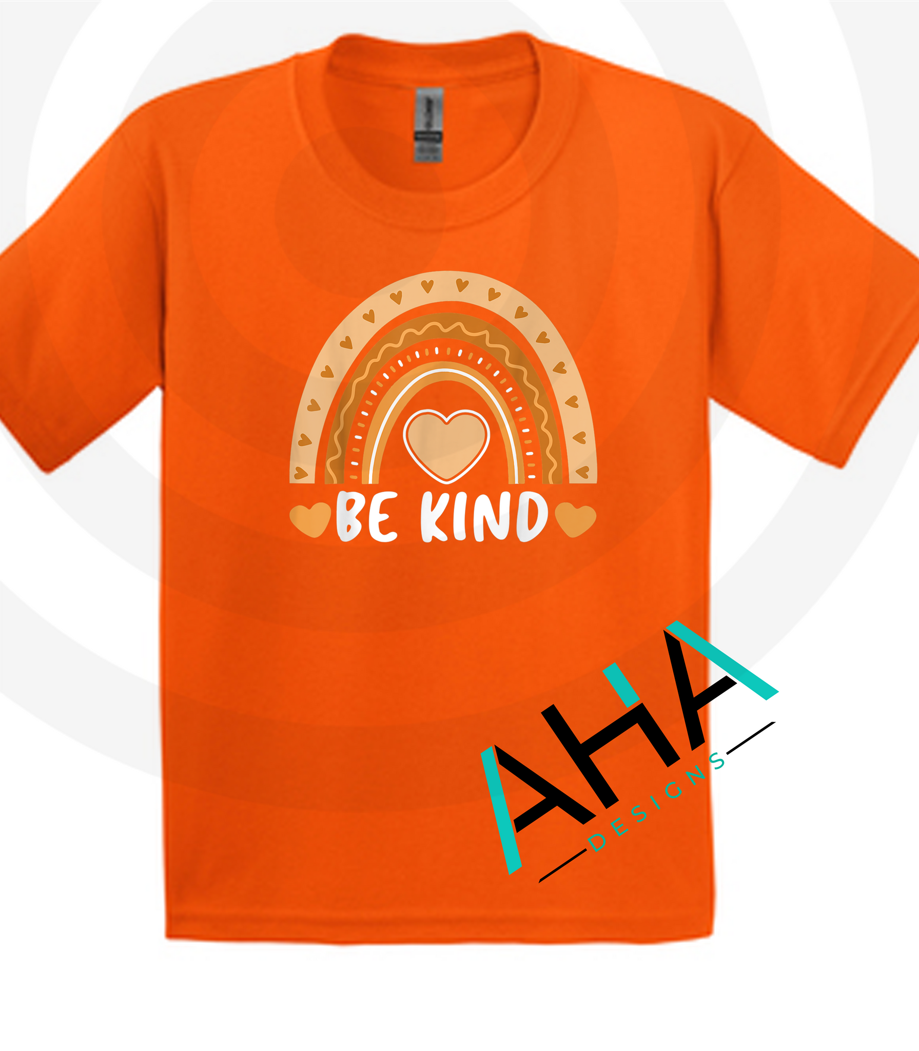 Be Kind Rainbow Orange Tee [Unity Day Bullying Awareness]