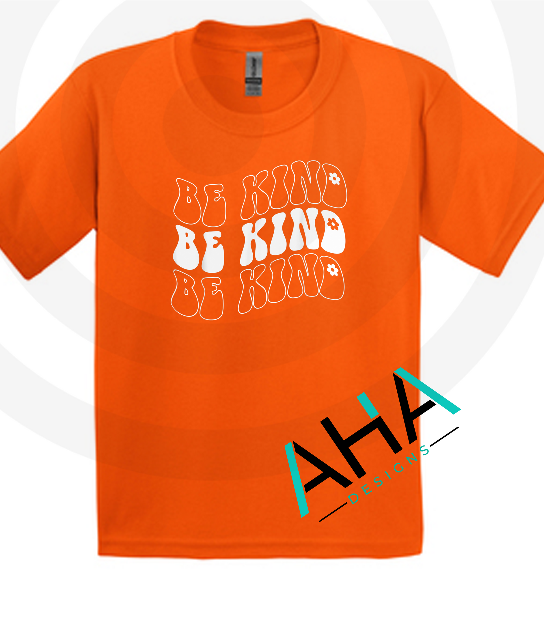 Wavy Be Kind  Orange Tee [Unity Day Bullying Awareness]