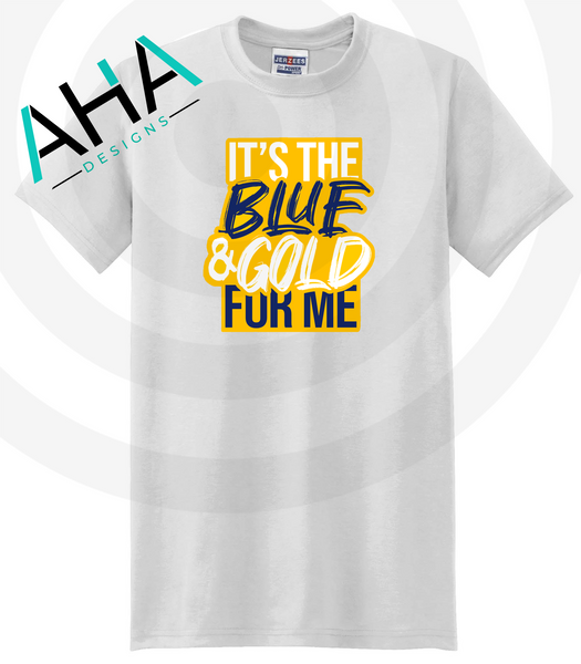 BLUE & GOLD DAY [PRE-ORDER] It's The Blue & Gold For Me Tee (Navy/Gray/White/Gold)