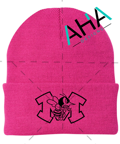 Monroe Hornets Pink Beanie