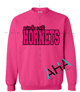 Pink Out Hornets Crew Sweatshirt