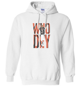 White McPherson Who Dey Hooded Sweatshirt